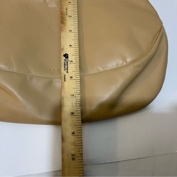 Lamarthe Leather shoulder Bag chain strap accent made in Italy - Picture 8 of 9